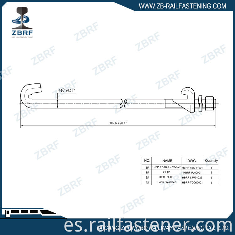 1 14 Single End Gauge Rod